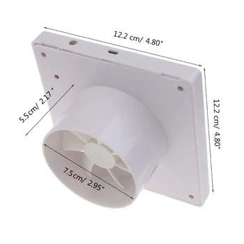  Elszívó ventilátor Ventilátor szellőztetés Konyha fali ablak WC soros ventilátor