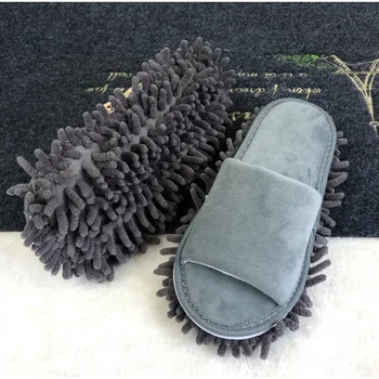 1 pár mosható mikroszálas portörlő papucs lusta gyors tisztítás padlótisztító papucs otthoni fürdőszoba tisztító eszközök otthoni cipő