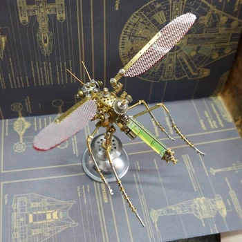 3d Összeszerelés Modell készlet Mechanikus Állat 3D Fém DIY Darázs Damselfly Szúnyog csiga Építőelemek Puzzles Játék Születésnapi ajándék