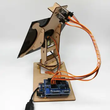Big Solar Tracker mobiltelefon-töltőkészítő energiatermelési projekt az Arduino robotkészlethez UNO tanulási indítórobot barkácskészlet