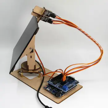 Big Solar Tracker mobiltelefon-töltőkészítő energiatermelési projekt az Arduino robotkészlethez UNO tanulási indítórobot barkácskészlet