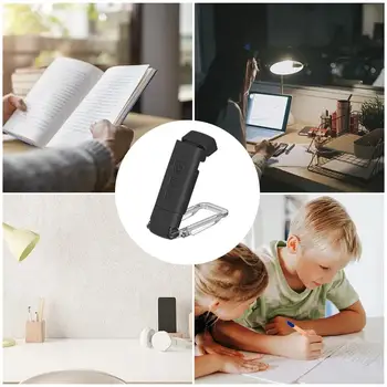 Book Reading Light Clip USB asztali olvasólámpa szabályozható kis USB tápellátású asztali lámpa Szemvédő csipesz a könyvjelzőn lámpa