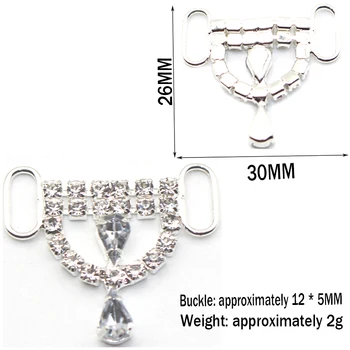Új 5PCS26MM Multi Style Metal Claw Diamond Edge Binding Buckle Poggyász ruházat Ékszer kiegészítők