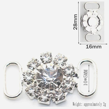 Új 5PCS26MM Multi Style Metal Claw Diamond Edge Binding Buckle Poggyász ruházat Ékszer kiegészítők