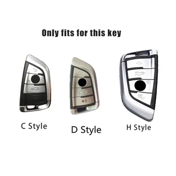 Cinkötvözet bőr autós távirányító Smart Key tok tok héj BMW 2 3 5 7-es sorozat 6GT X1 X3 X5 X6 F45 F46 G20 G30 G32 tartozékok