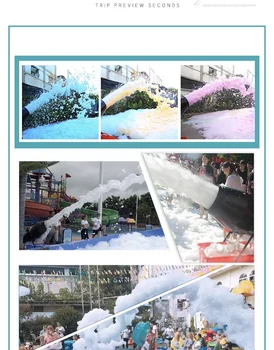  Foam Jet Machine 1000W színpadi hatás DMX512 habporral vízhez Szórakozás Gyermek Par Bar Esküvő Ktv Party