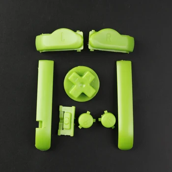 YUXI 1Set Kiváló minőségű AB színes L R gombok Billentyűzetek Gameboy előre gombokhoz Keret GBA D párnákhoz Bekapcsolás KI gombok