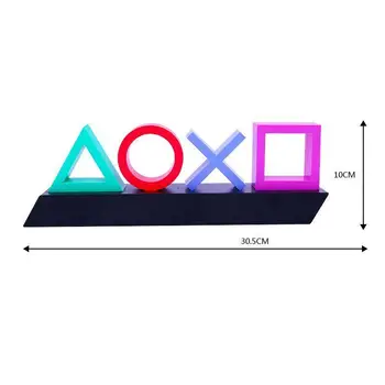 játék ikon Fény Lámpa PS4/PS5 hangvezérléshez Dekoratív lámpa Színes lámpaállvány 4 Típus Asztali hangulatok Kis éjszakai fény