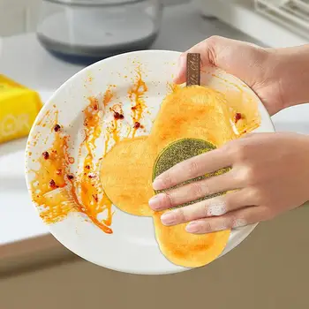 Összecsukható mosogatóruhák kétrétegű mikroszálas abszorpció multifunkcionális Gyorsan távolítsa el a foltokat Tisztítás a konyhában