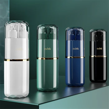 Hordozható utazási piperecikkek készlet Fürdőszoba mosókészlet Sminktároló palack Törölköző Fogkefe Szájvíz fésű Szervező doboz kiegészítők