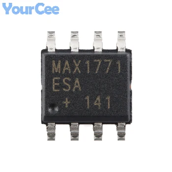 MAX1771 MAX1771ESA+T SOIC-8 12V vagy állítható nagy hatékonyságú alacsony IQ Boost DC-DC vezérlő chip IC integrált áramkör