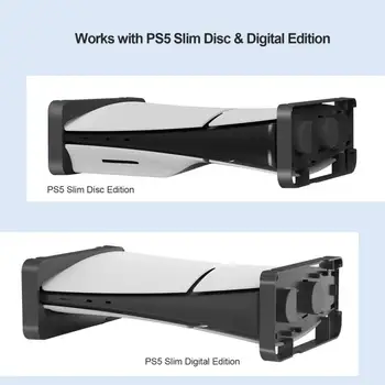 PS5 vékony állvány Helytakarékos PS5 vékony konzol függőlegesen fektethető Konzol Fogyasztói elektronikai termékek PS5 alap állvány Egyszerű