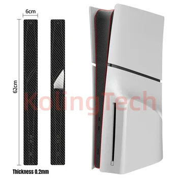 Középső matrica oldalsó védő filmmatrica PS5 vékony konzolhoz Oldalsáv matrica matrica fedél PS5 Silm konzolhoz