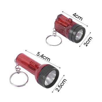 6/3/2/1PCS Mini LED kulcstartó zseblámpa Hordozható akkumulátoros fáklyák Lámpa lámpa Lámpa kültéri kempinghez Vészvilágítás