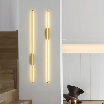 2db Luxus LED fali lámpa Hosszú egyszerű fények Éjjeli nappali kanapé háttér Belső fal sconces Lakberendezés lámpa