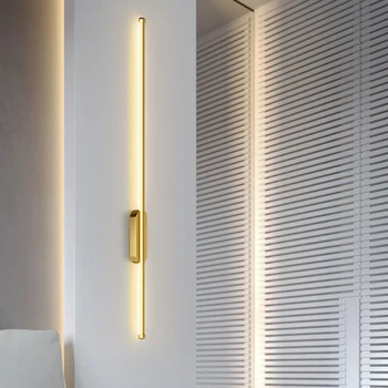 2db Luxus LED fali lámpa Hosszú egyszerű fények Éjjeli nappali kanapé háttér Belső fal sconces Lakberendezés lámpa