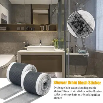 Zuhanylefolyó fedél blokkolásgátló hajfogó ragasztó Fürdőszoba hajdugó konyhai padlólefolyó hálós burkolat matrica fürdőkádhoz