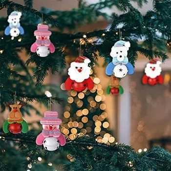 8 darab karácsonyi díszek karácsonyfa függő díszek karácsony ajtóhoz Otthoni parti kellékek