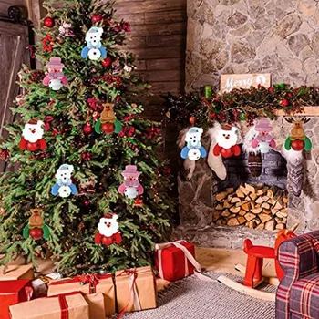 8 darab karácsonyi díszek karácsonyfa függő díszek karácsony ajtóhoz Otthoni parti kellékek