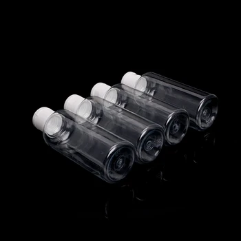 100ml utazási smink üres műanyag palackok flip kupak folyékony testápoló krémhez 28ED
