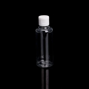 100ml utazási smink üres műanyag palackok flip kupak folyékony testápoló krémhez 28ED
