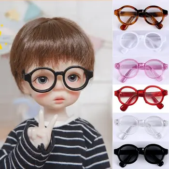 Műanyag baba Mini szemüveg Szép miniatűr többszínű, kerek keretes szemüveg baba szemüveg Gyerek ajándék