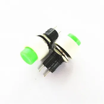 DS-451/450 gomb önzáró kapcsoló áram piros fej zöld fej félmenetes csatlakozó teljesen fekete