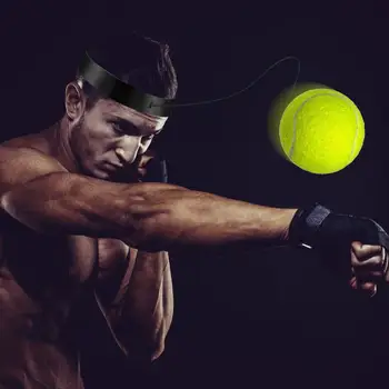 reflex golyós fejpánt szett hordható lyukasztási sebesség gyakorló labda szett rugalmas fejpánttal reakció tréner javítja a reakciót