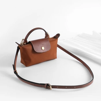 Új táskapánt a Longchamp táska átalakításához Tartozékok Ingyenes lyukasztás Mini táska vállpánthoz Mini táska (táska nélkül)