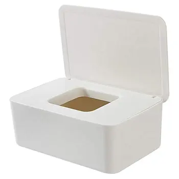 ÚJ porálló nedves törlőkendő tároló doboz fedéllel Otthoni asztali Szövettároló doboz Hordozható nedves törlőkendő adagoló
