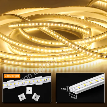  szabályozható LED szalag fény AC220V SMD2835 IP67 vízálló LED neon szalag 120LEDs / M távirányító / Buletooth / Wifi vezérlés rugalmas szalag