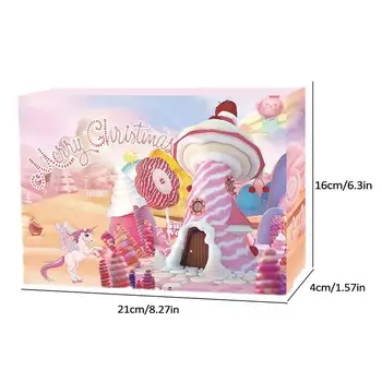 24db Karácsonyi adventi naptár sminkbabák ajándékdoboz 24 napos visszaszámláló naptár nyaklánc játék kiegészítő karácsonyi játékok lányoknak