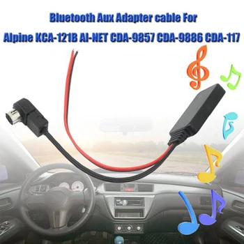  Autó Bluetooth AUX adapter vezeték nélküli audio telefon hívás kihangosító mikrofon Alpine KCA-121B AI-NET CDA-9857 CDA-9886