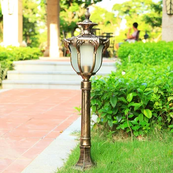 SOFEINA bronz kültéri gyepfény LED retro kerti lámpa vízálló IP65 otthoni dekoráció udvari villa szerelvényhez