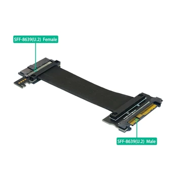 U2SFF-8639 NVME PCIe SSD kábel apa - anya hosszabbító 68pin