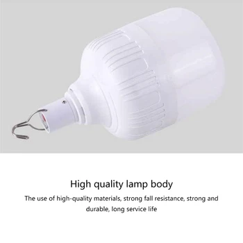 Kültéri vízálló kempinglámpa USB újratölthető hordozható lámpások Lámpa parti lógó lámpás dekoratív kert