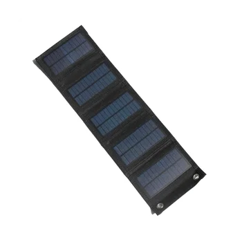 7.5W Összecsukható napelem 5V USB rugalmas vízálló összecsukható hordozható napelemek okostelefon akkumulátortöltőhöz