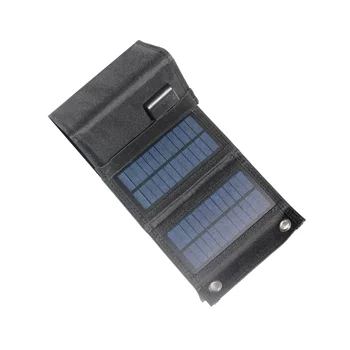 7.5W Összecsukható napelem 5V USB rugalmas vízálló összecsukható hordozható napelemek okostelefon akkumulátortöltőhöz