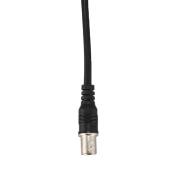 4X BNC dugó CCTV hosszabbító koaxiális vonal kábel 3.3ft hosszú fekete