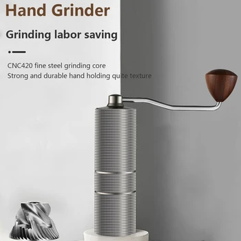 1 db kézi kávédaráló hordozható kávébabdaráló Multi Grind szint eszpresszógéphez rozsdamentes acél kúpos sorja
