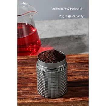 1 db kézi kávédaráló hordozható kávébabdaráló Multi Grind szint eszpresszógéphez rozsdamentes acél kúpos sorja