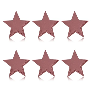 6PCS bőr könyvjelzők sarok oldal Könyvjel Csillag alakú sarok könyvjelzők Olvasási kiegészítők Ajándék olvasónak Könyvkedvelő