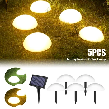 5 az 1-ben Napelemes LED lámpák Kültéri ragyogás Macskaköves lámpa Kerti dekoráció Napelemes fű lámpa Kavicsos napelemes kerti fény Udvari út dekoráció