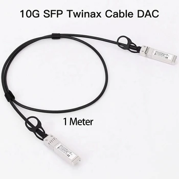 2X 10G SFP+ Twinax kábel, közvetlenül csatlakoztatható réz (DAC) 10GBASE SFP passzív kábel SFP-H10GB-CU1M, Ubiquiti, D-Link (1M)