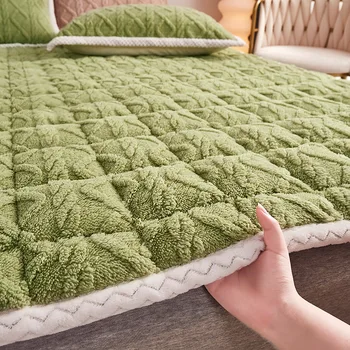 1db Ágynemű Téli sűrítés Korall bársony Meleg dupla ágytakaró Háztartási textíliák Luxus matrac párna matrachuzat ágynemű