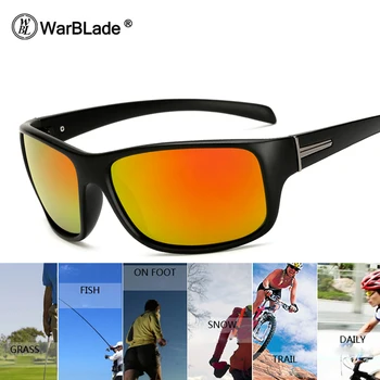 WarBLade 2018 Új márkadizájn Napszemüvegek Férfi polarizált Női Divat Szemvédelem UV400 Fekete négyzet alakú napszemüveg Gafas