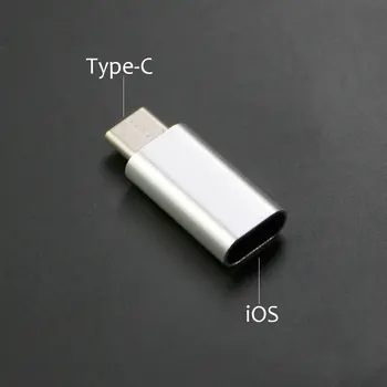YUXI 100DB iPhone-hoz C típusú adapterhez 8 tűs USB-hez c elosztó IPhone-hoz Huawei P20 Pro Samsung Typec töltő adaptátor csatlakozó