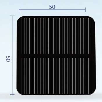 20DB 2V 160MA 50X50MM napelemek DIY akkumulátorhoz Mobiltelefon töltők Monokristályos szilícium modul