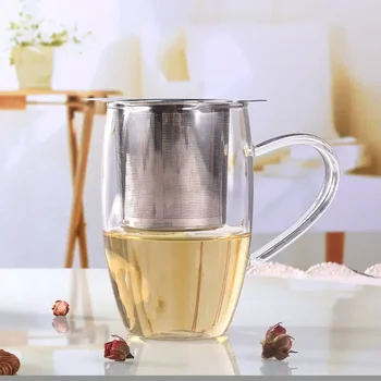rozsdamentes acél teáskanna teáskanna tálca fűszeres teaszűrő Gyógynövényszűrő Teaware kiegészítők Konyhai eszközök Infúziók Tea szivárgás
