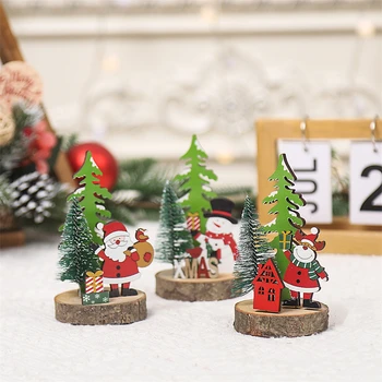 2db/lot Karácsonyi fa kézműves karácsonyfa medál 2024 Újévi karácsonyi díszek otthoni fa díszhez Navidad 2023 ajándékok